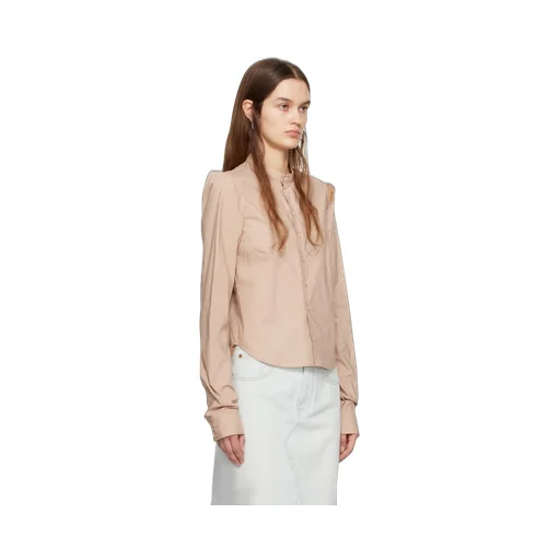 Cut-Out Cotton Shirt