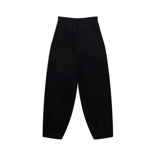 Stella Mccartney Decorative Stitch Tapered Satin Trousers