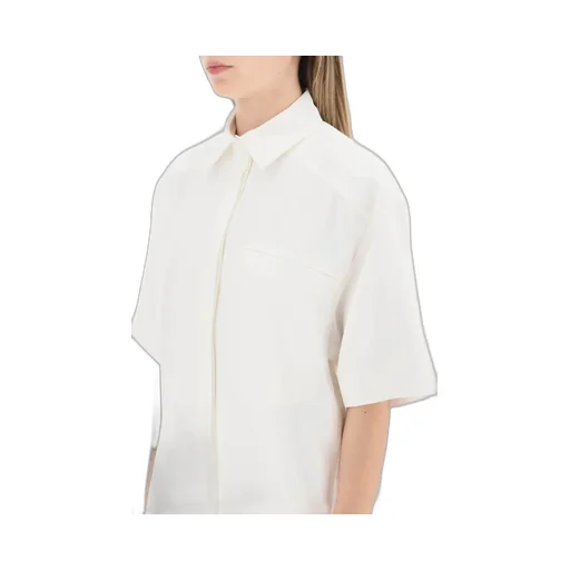 Loulou Studio Buttoned Short-Sleeved Shirt