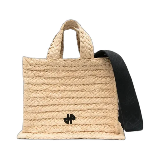 Patou Jp Wovened Small Top Handle Bag