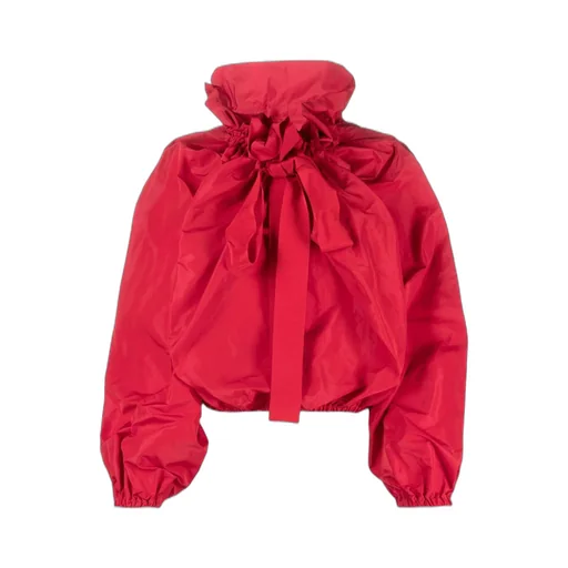 Patou Pussy-Bow Puffed Top