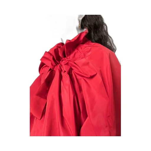 Patou Pussy-Bow Puffed Top