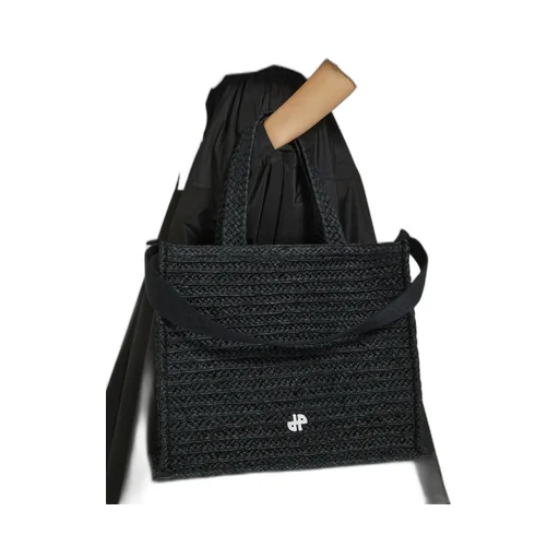 Patou Jp Raffia Carryall Tote