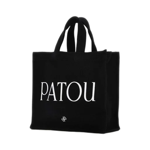 Patou Small Logo-Printed Top Handle Bag