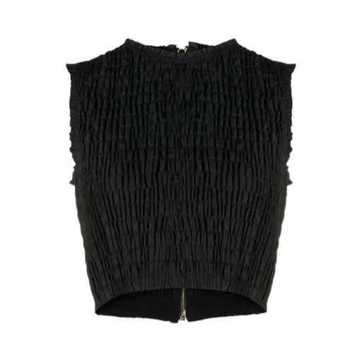 Patou Textured Cropped Top