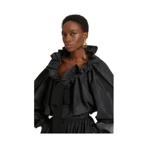 Patou Ruffled Long Sleeve Top