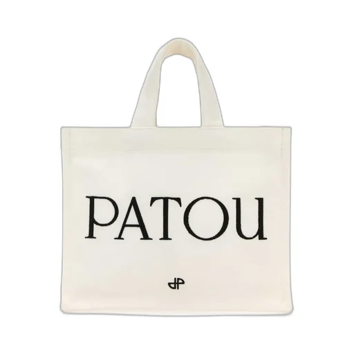 Patou Logo Printed Small Top Handle Bag