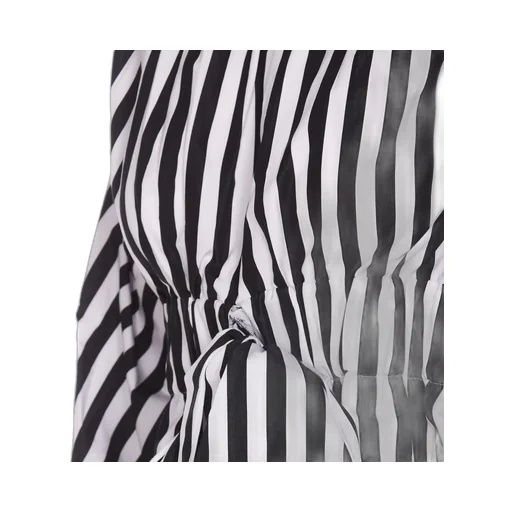 Patou Off-Shoulder Bow-Detailed Striped Top