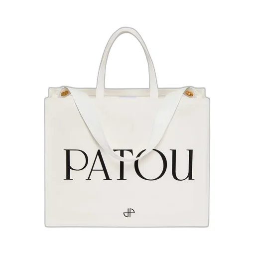 Patou Logo-Printed Top Handle Bag