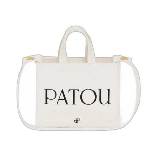 Patou Small Logo-Printed Top Handle Bag