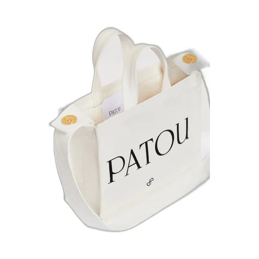 Patou Small Logo-Printed Top Handle Bag