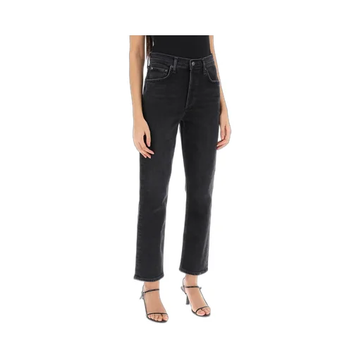 Agolde Riley High Waisted Straight Leg Jeans