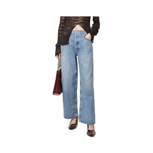 Agolde High Waisted Straight-Leg Jeans