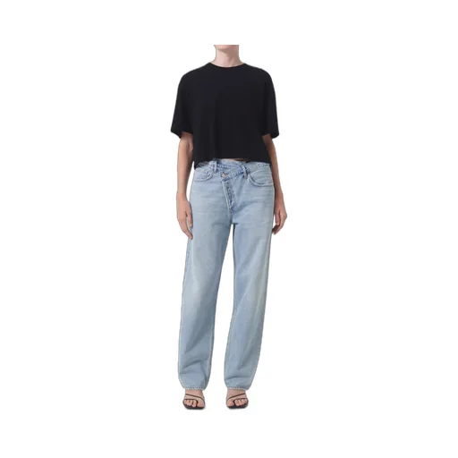 Agolde Criss Cross Straight-Leg Jeans