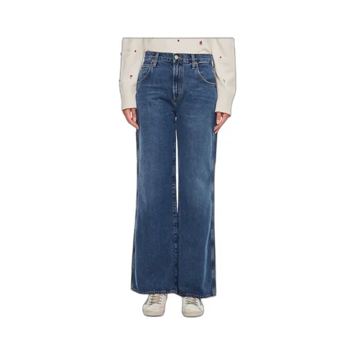 Agolde Low-Detailed Wide-Leg Jeans