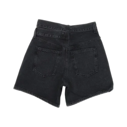 Agolde Cut Out Detailed Denim Shorts