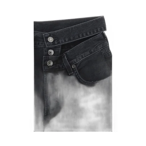 Agolde Cut Out Detailed Denim Shorts