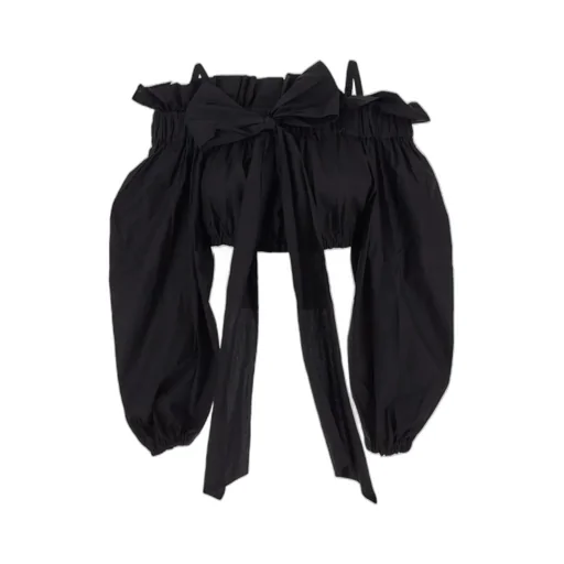 Bow-Detailing Bustier Blouse