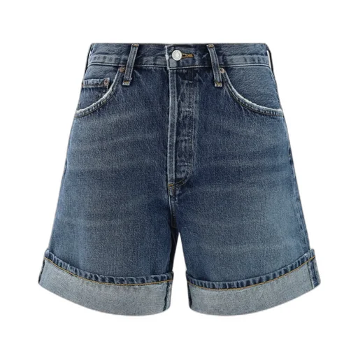 Agolde Dame Turn-Up Hem Shorts