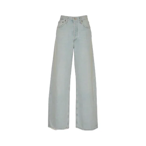 Low Slung Baggy Cotton Jeans