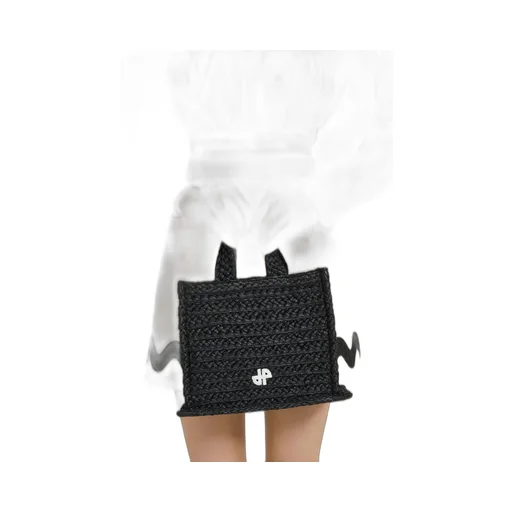 Patou Jp Wovened Small Top Handle Bag