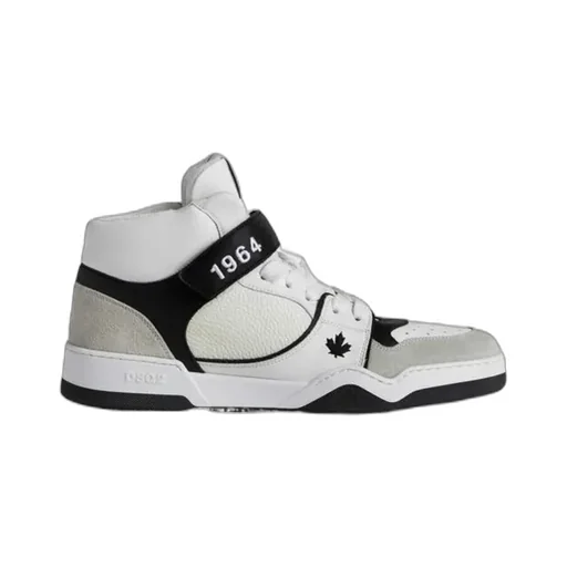 Dsquared2 Spiker Round Toe Lace-Up Sneakers