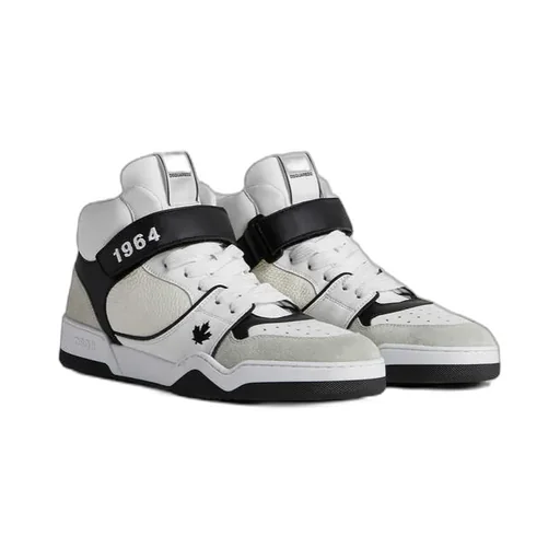 Dsquared2 Spiker Round Toe Lace-Up Sneakers