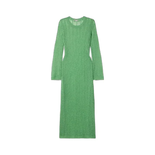 Round-Collar Long-Sleeved Dress