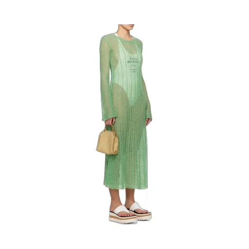 Round-Collar Long-Sleeved Dress
