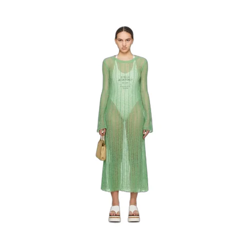 Round-Collar Long-Sleeved Dress