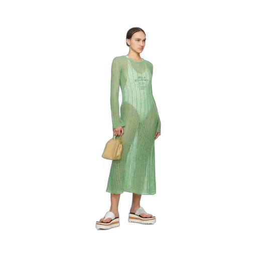 Round-Collar Long-Sleeved Dress