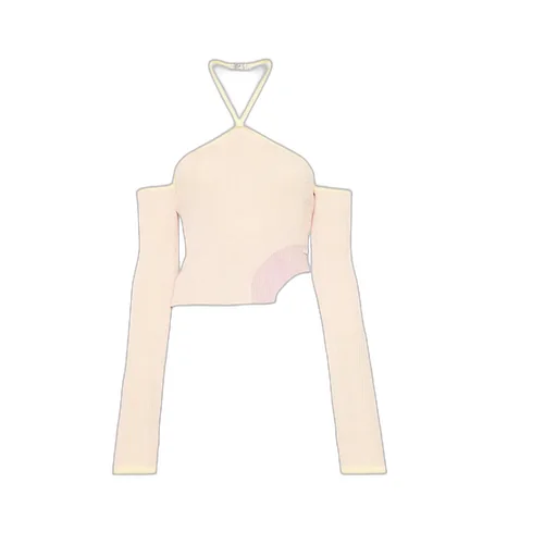 Comma Asymmetric Ribbed Top