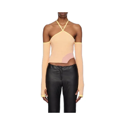 Comma Asymmetric Ribbed Top