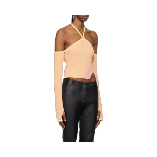 Comma Asymmetric Ribbed Top