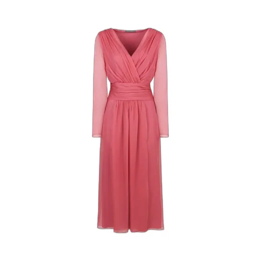 Crossed V-Neck Dress
