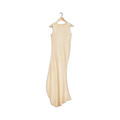 Lemaire Sleeveless Draped Crepe Maxi Dress