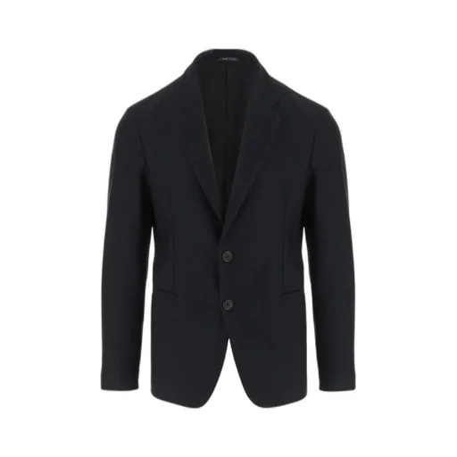 Giorgio Armani Single-Breasted Straight Hem Blazer