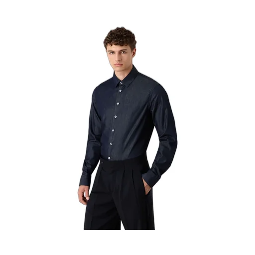 Giorgio Armani Slub-Effect Buttoned Shirt