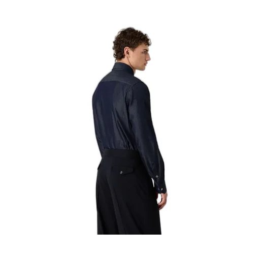 Giorgio Armani Slub-Effect Buttoned Shirt