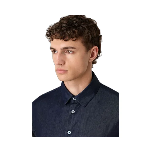 Giorgio Armani Slub-Effect Buttoned Shirt