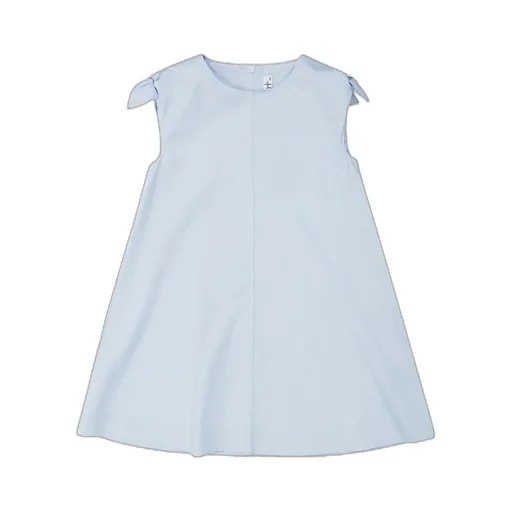 Il Gufo Bow Embellished Stretch Poplin Dress