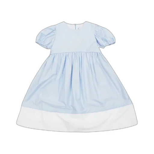 Il Gufo Short-Sleeved Stretch Poplin Dress