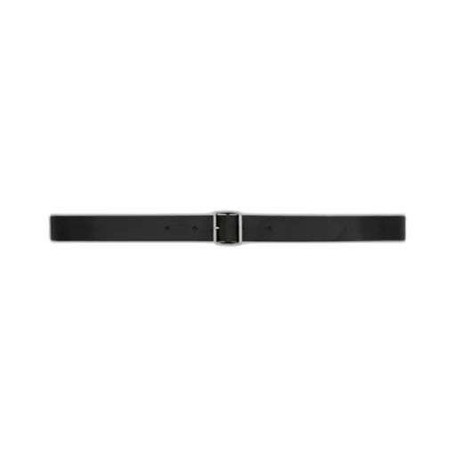 Saint Laurent Hublot Buckle Thin Belt