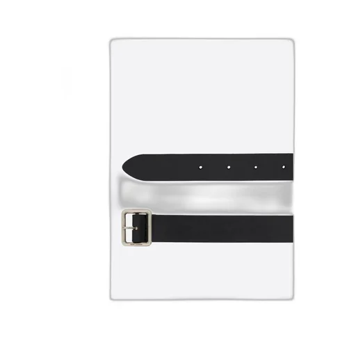 Saint Laurent Hublot Buckle Thin Belt