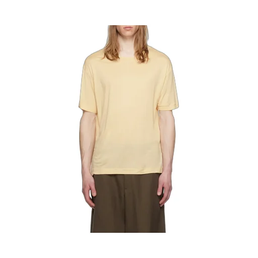 Plain Knitted Short-Sleeved T-Shirt