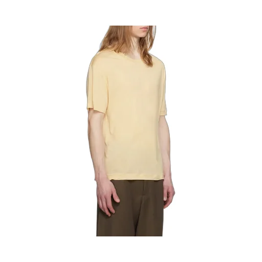 Plain Knitted Short-Sleeved T-Shirt