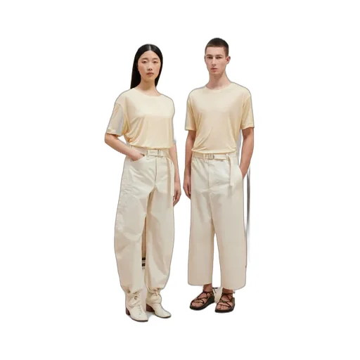 Plain Knitted Short-Sleeved T-Shirt