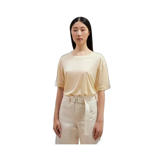 Plain Knitted Short-Sleeved T-Shirt