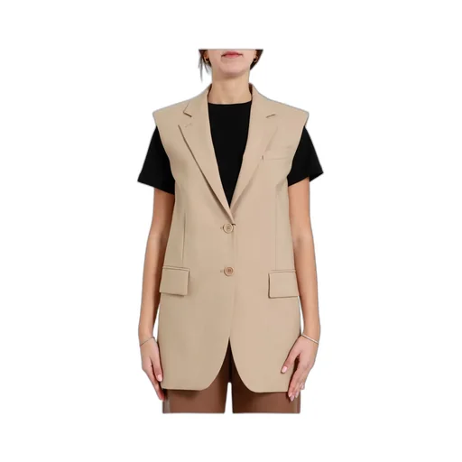 Sportmax Single-Breasted Sleeveless Gilet