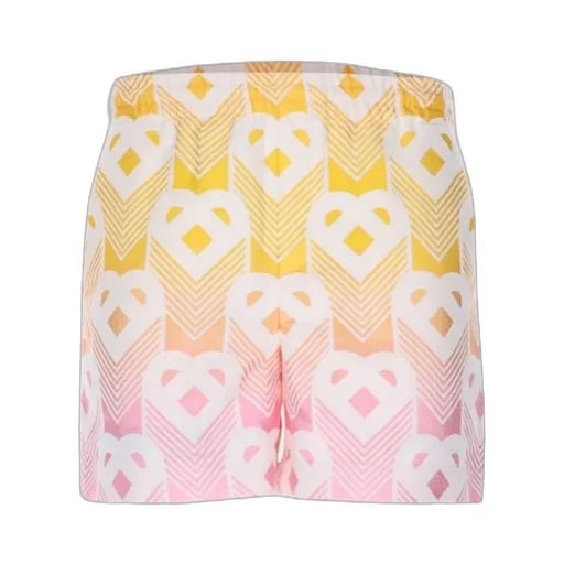 Casablanca Monogram Effect Elastic Waist Shorts